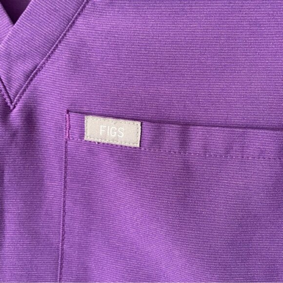 Figs XXS Tall Limited color Ultra Violet Purple scrubs top and pants set - Picture 5 of 11